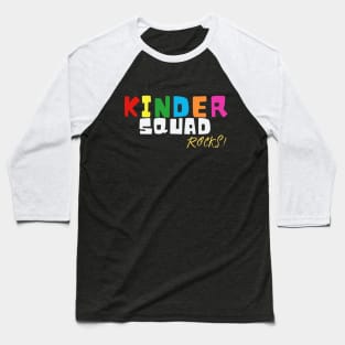 Kinder Squad Rocks Back to School Kindergarten Kids Baseball T-Shirt